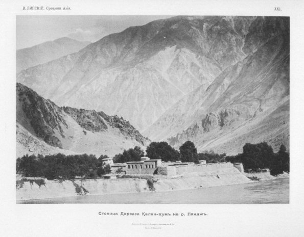 1900 Pamirs Kalai0Khum Palace, Darvaza on Pyanj