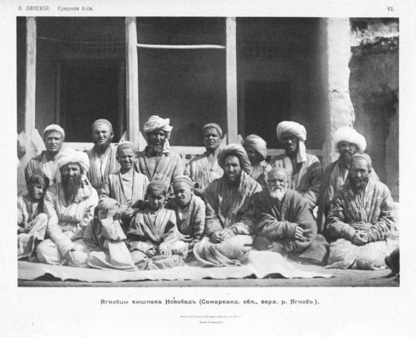 1900 Samarkand Novobad Yagnob People