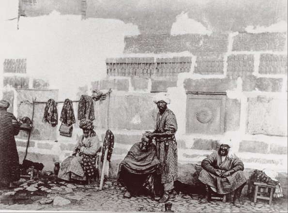 1910 Самарканд Сартарошлар (Цирюльники) у Шер-Дора