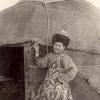 1910 Kazakh Girl at Yurt