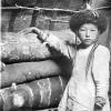 1910 Kazakh Girl in Yurt