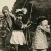 1910 Kazakh Kids at Yurt