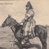 1910 Kyrgyz on Horse in Steppe