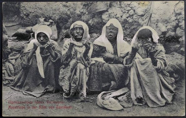 1910 Tashkent  Leper People