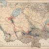 1914 Туркестан Карта Поливных Земель
